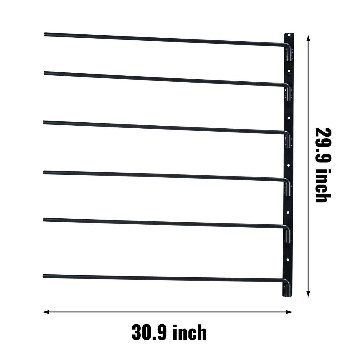 Swing Out Wall Saddle Rack, 6-Tier Horse Pad and Blanket Holder – image 8
