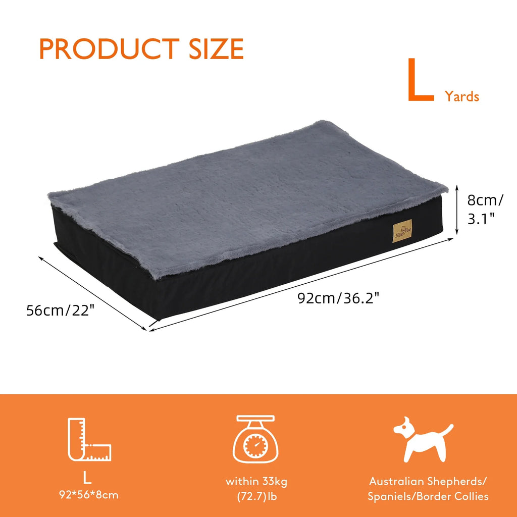 Washable Dog Bed – Foam Crate Bed with Removable Cover – image 15