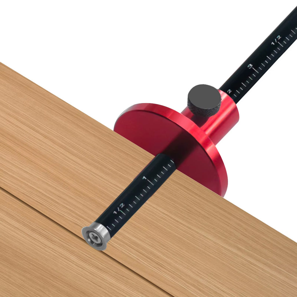 Wheel Marking Gauge - Aluminum Woodworking Scriber with Inch/Metric – image 4