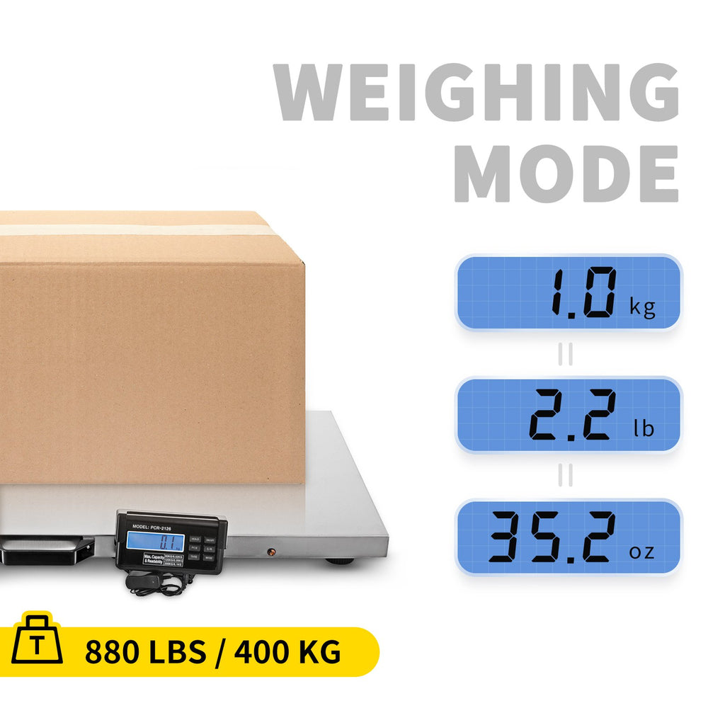 880 lb Livestock Scale Stainless Steel Platform 40.6 x 20.9 in Digital – image 2