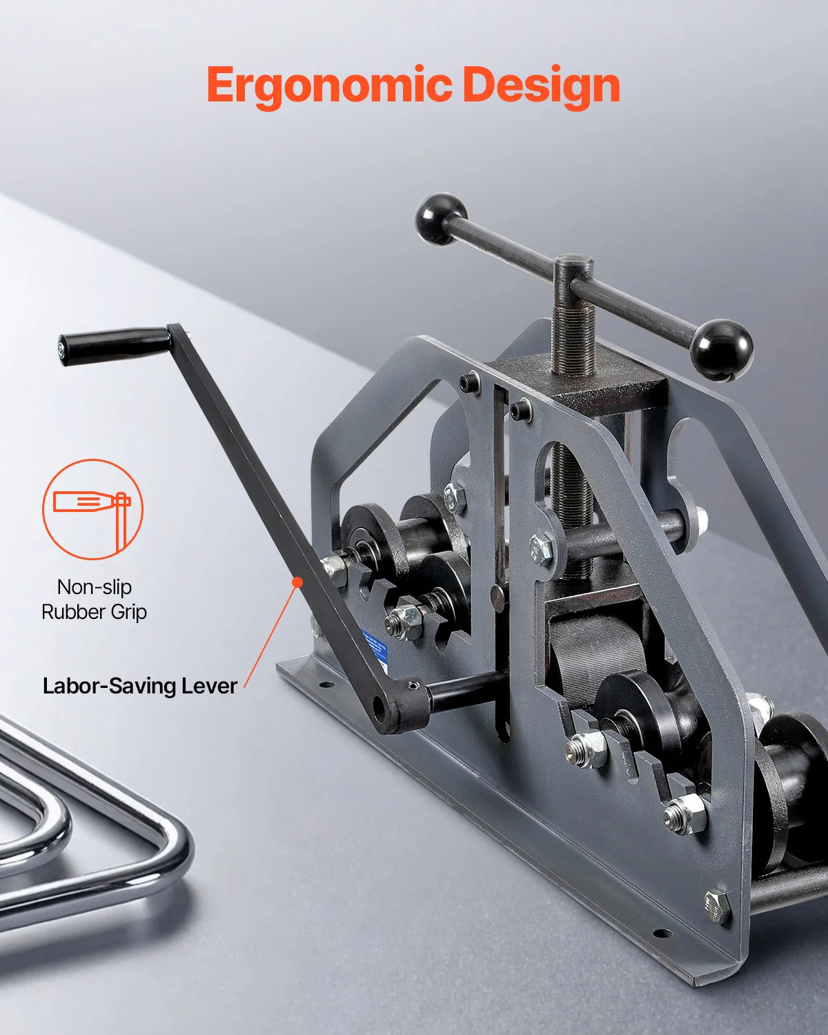 Tube Roller Bender – Manual Pipe Bender up to 1-1/2 in with 6 Dies – image 5