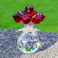 Crystal Rose Bouquet - Anniversary & Mother'S Day Keepsake Gift