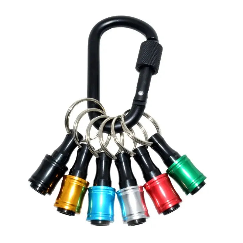 Bit Holder Keychain – 6-Pack 1/4 in Hex Extension Bars