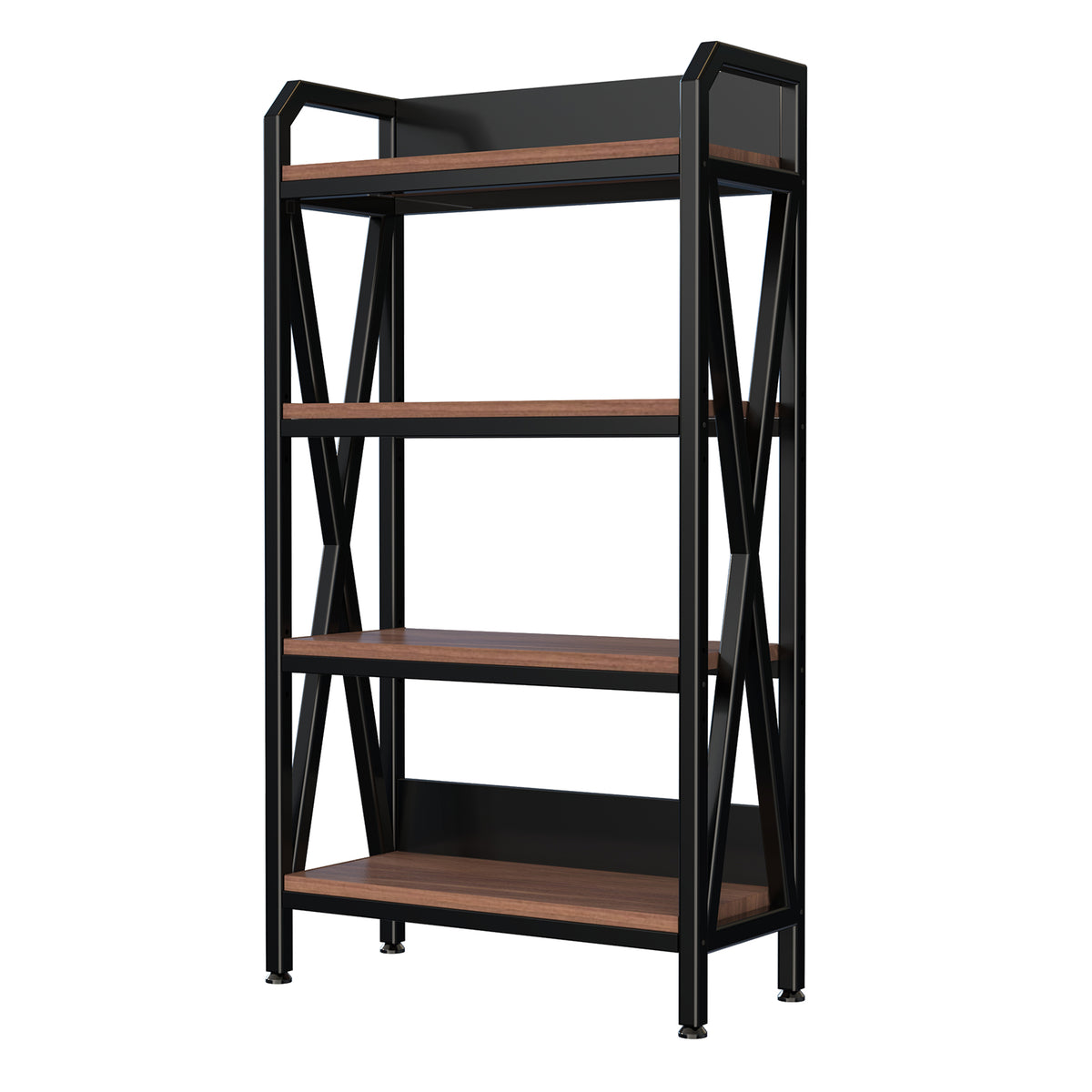 Bakers Rack, 4-Tier Metal and Wood Kitchen Storage Shelf, 56 in – image 7