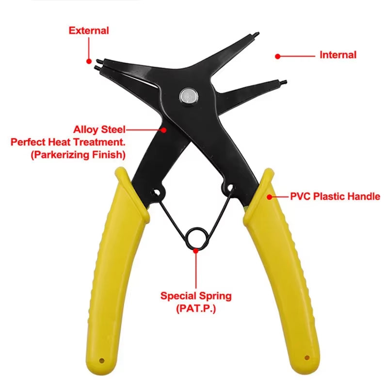 2-in-1 Snap Ring Pliers - Internal & External Circlip Tool – image 3