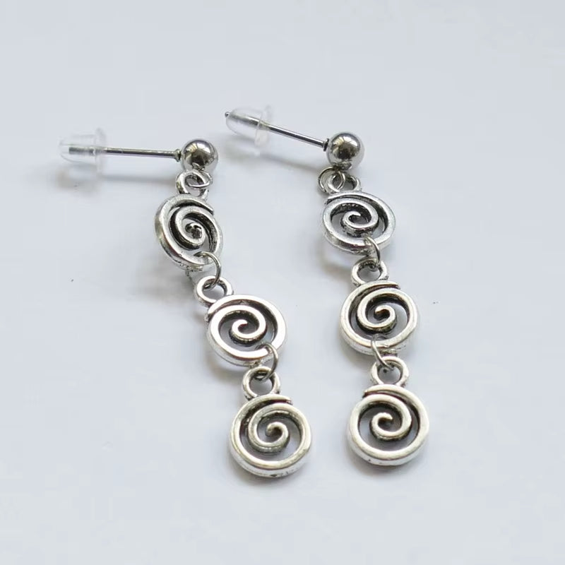 Spiral Swirl Earrings - Minimalist Gift for Her – image 6