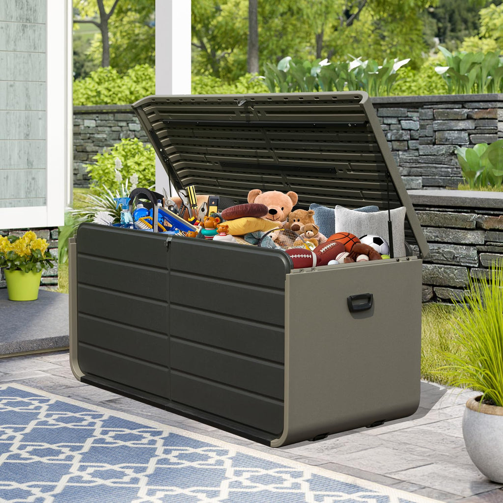 200 Gallon Waterproof Deck Box with Wheels and Hydraulic Lid – image 4