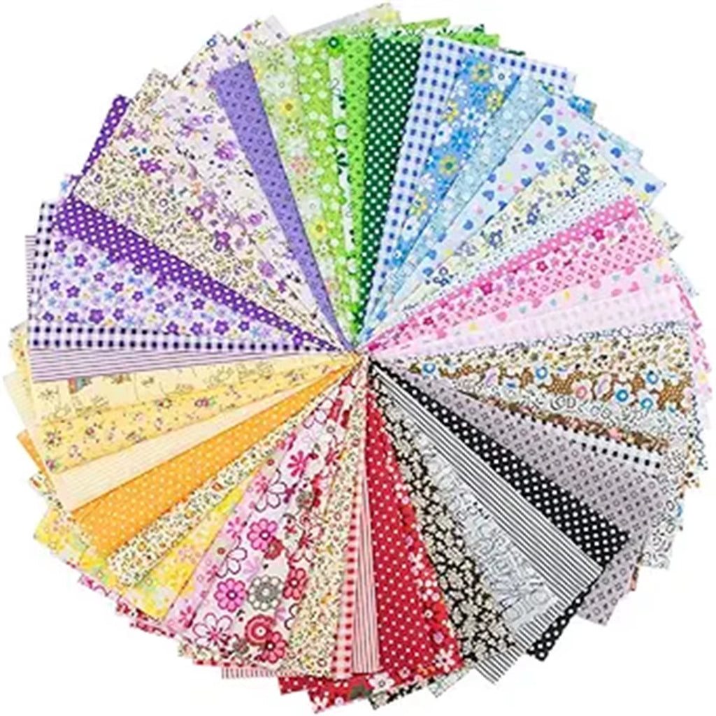 Cotton Fabric Squares 300 Pc, 4 x 4 in Quilting Patchwork Bundle – image 4