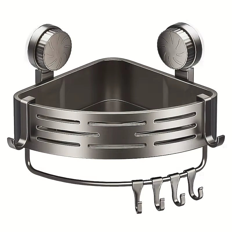 Corner Shower Shelf with Suction Cups, No-Drill Bathroom Caddy – image 8