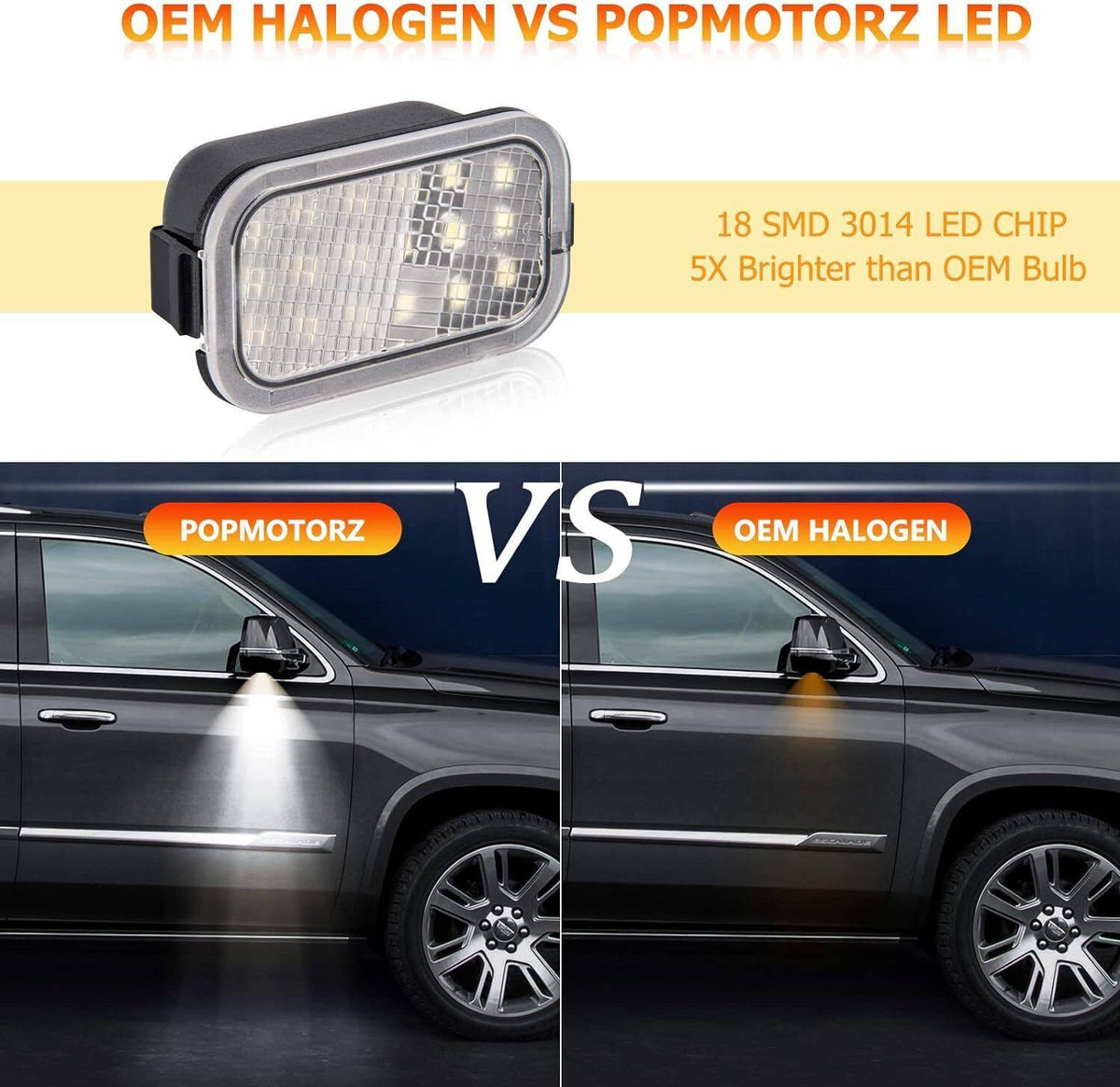 LED Side Mirror Puddle Lights 2 Pack for 2007-2014 GM Trucks and SUVs – image 7