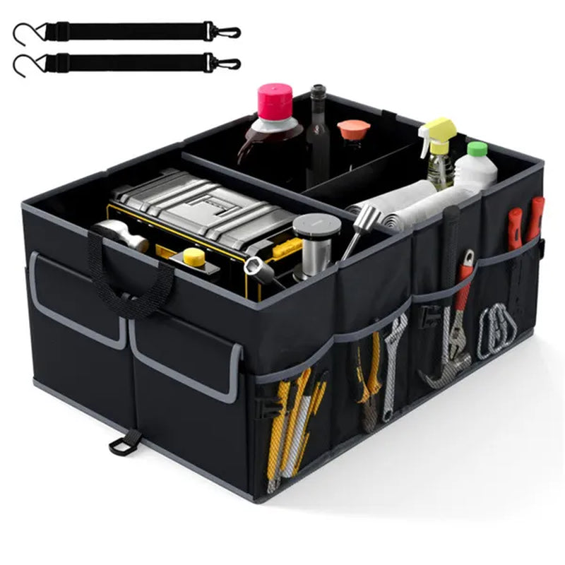 Trunk Organizer 13-Gallon, 3 Compartments and 6 Pockets – image 2