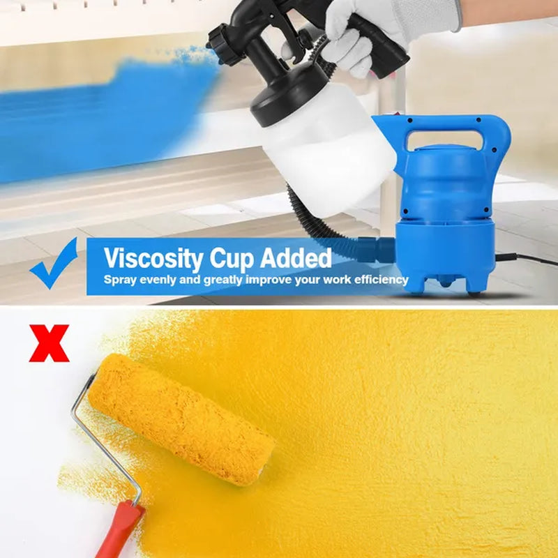 650W HVLP Paint Sprayer, 800 ml with 3 Spray Patterns – image 5