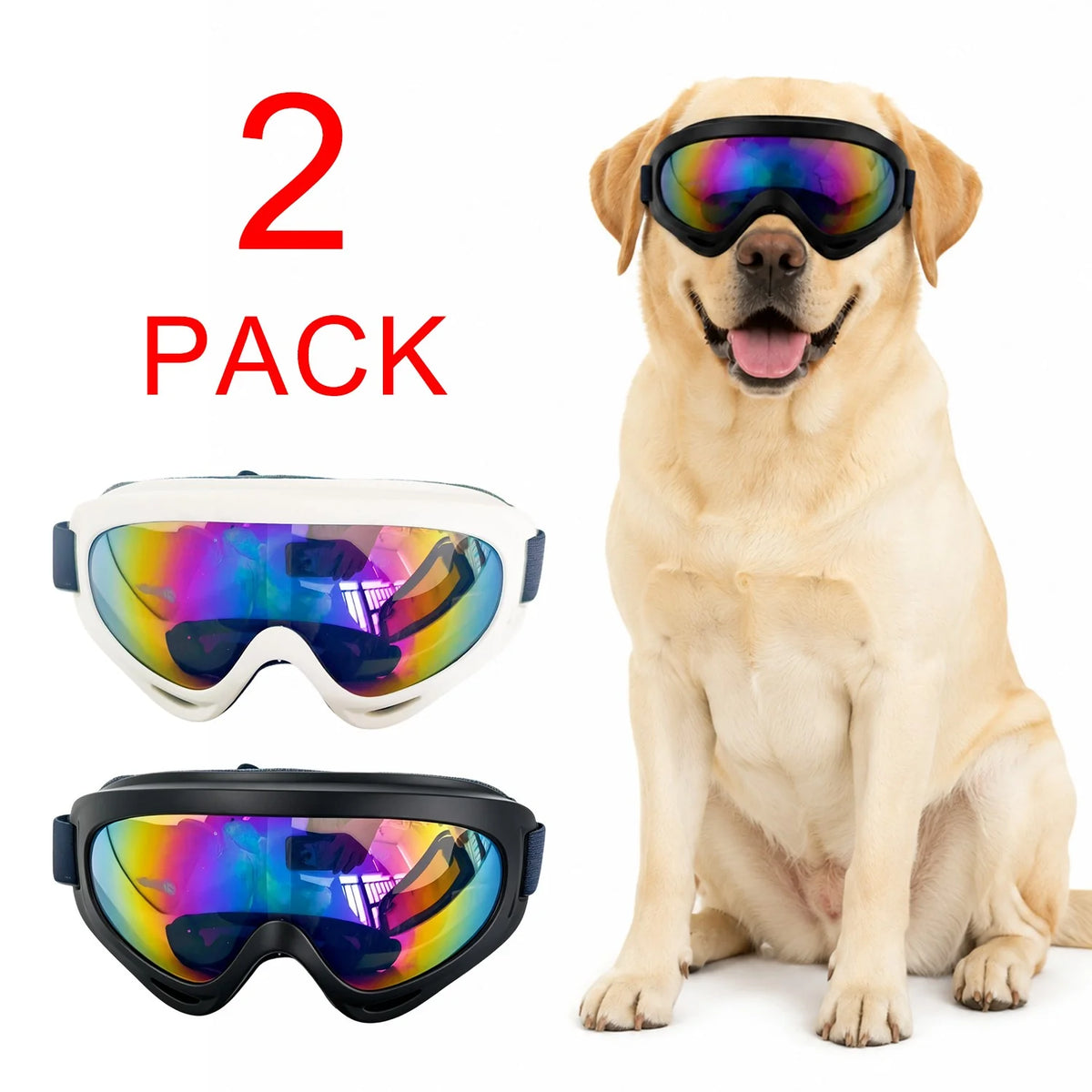Dog Sunglasses - Adjustable Pet Goggles for Small and Medium Dogs – image 4