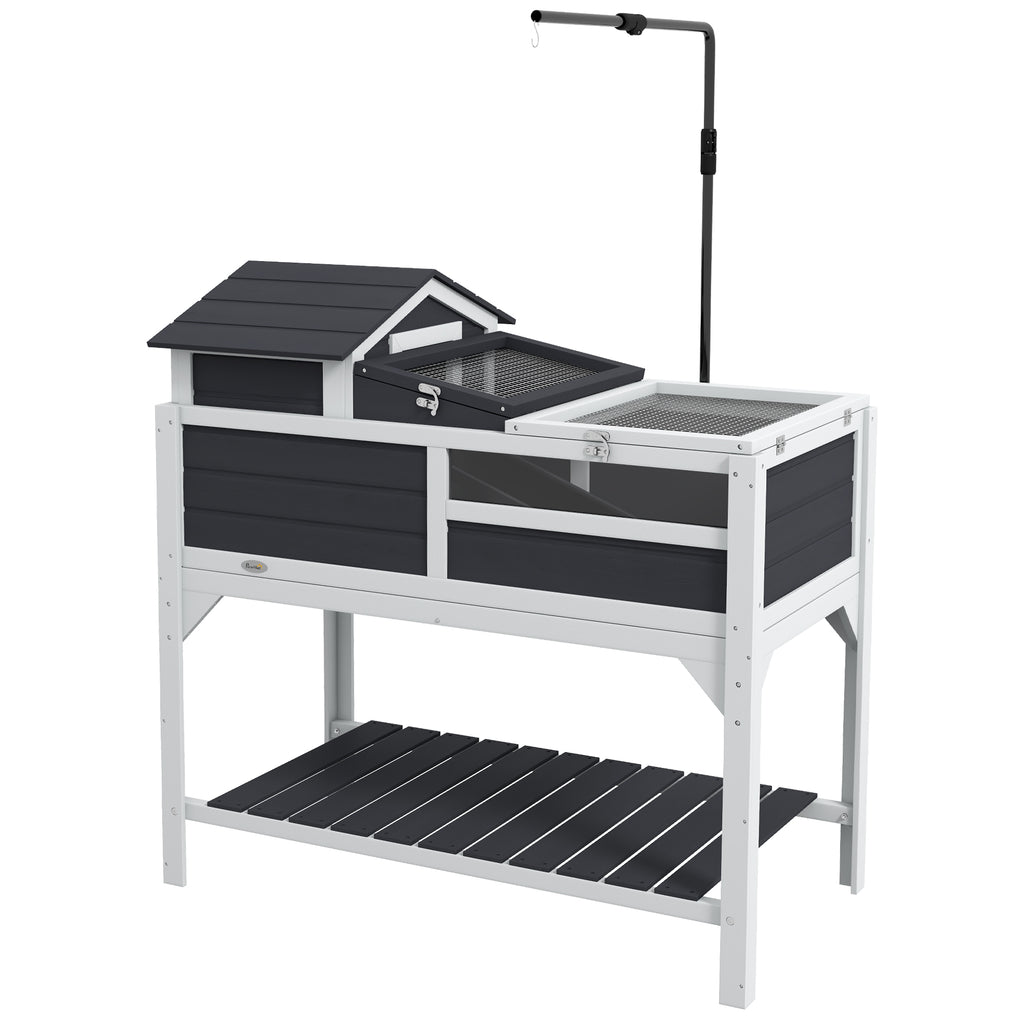 Tortoise Enclosure with Adjustable Lamp Holder, Ramp and Storage Shelf – image 1