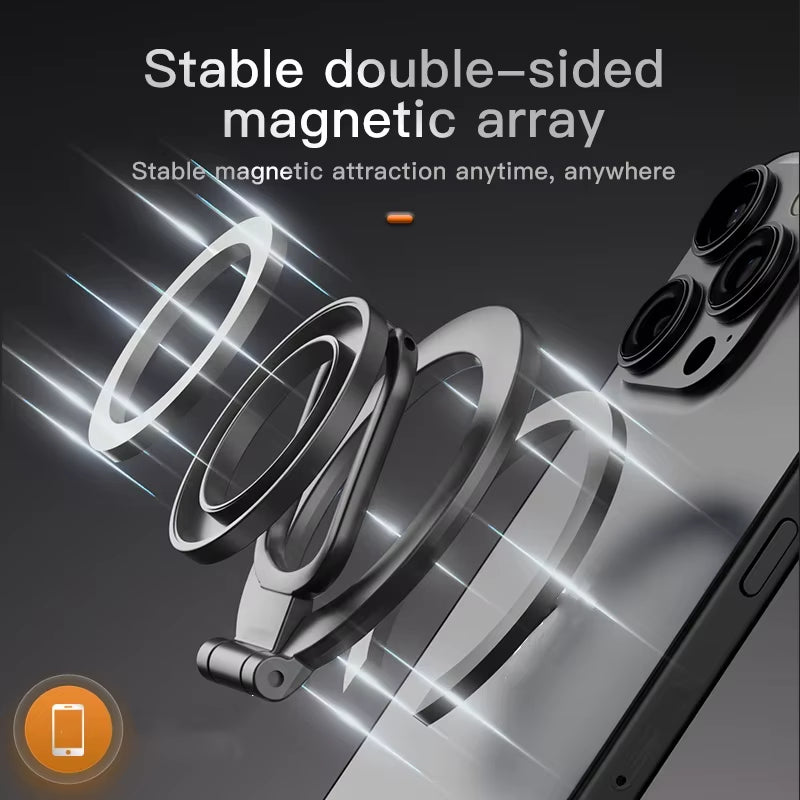 Magnetic Phone Ring Holder - Double-Sided Grip and Kickstand – image 3