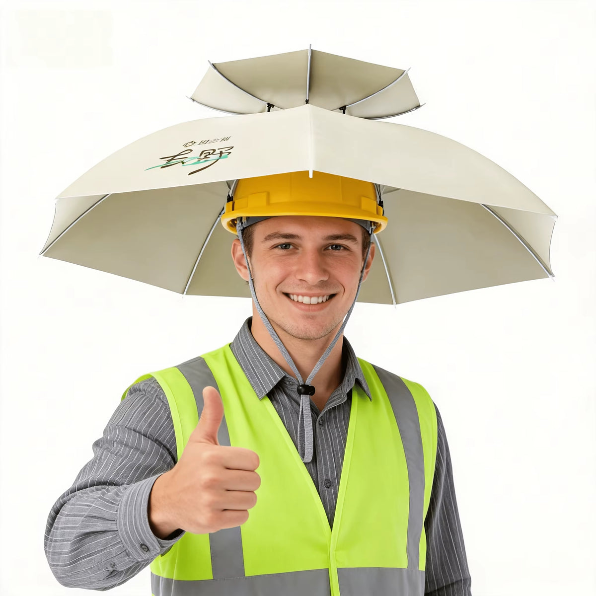 Head-Mounted Sun Umbrella Hat for Fishing & Gardening