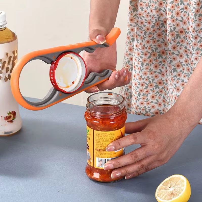 Jar Opener 4-in-1 – Lid Gripper, Bottle and Can Opener – image 2