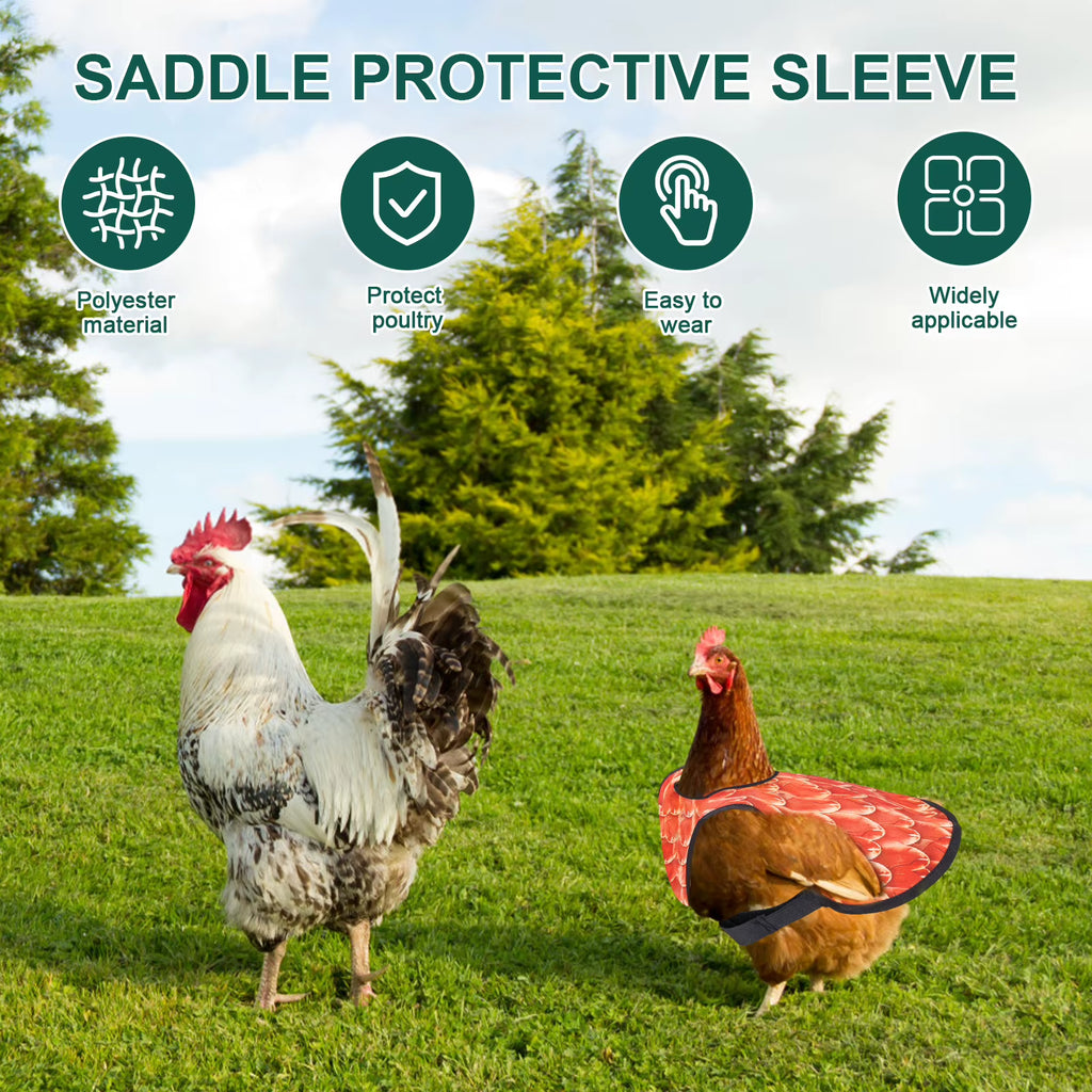 Chicken Saddle Feather Protector 3-Pack with Adjustable Straps – image 4