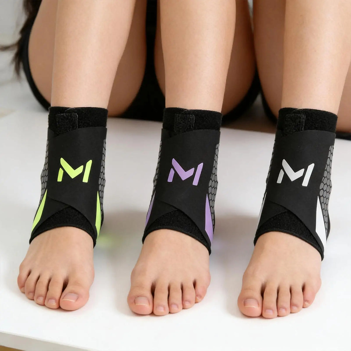 Ankle Compression Sleeve with Strap, Breathable Sports Brace – image 7