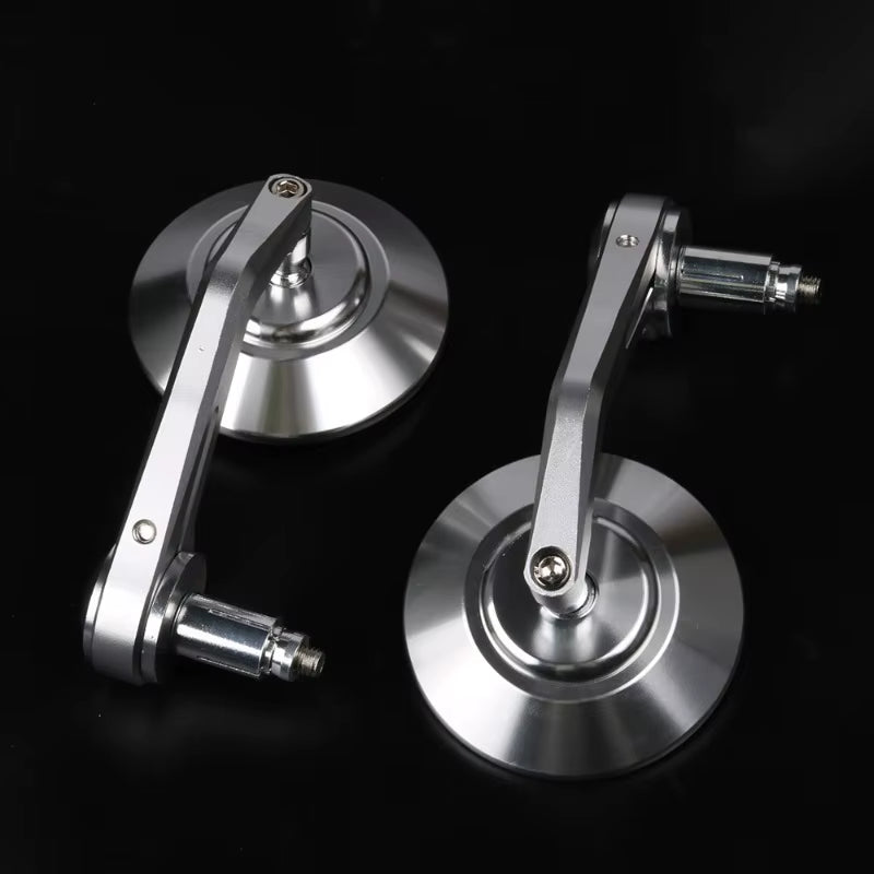 CNC Aluminum Bar End Motorcycle Mirrors, 7/8 in Pair – image 2