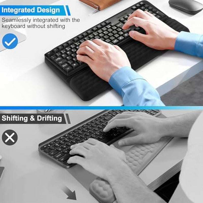 Keyboard Wrist Rest with Tilted Stand, Memory Foam – image 3