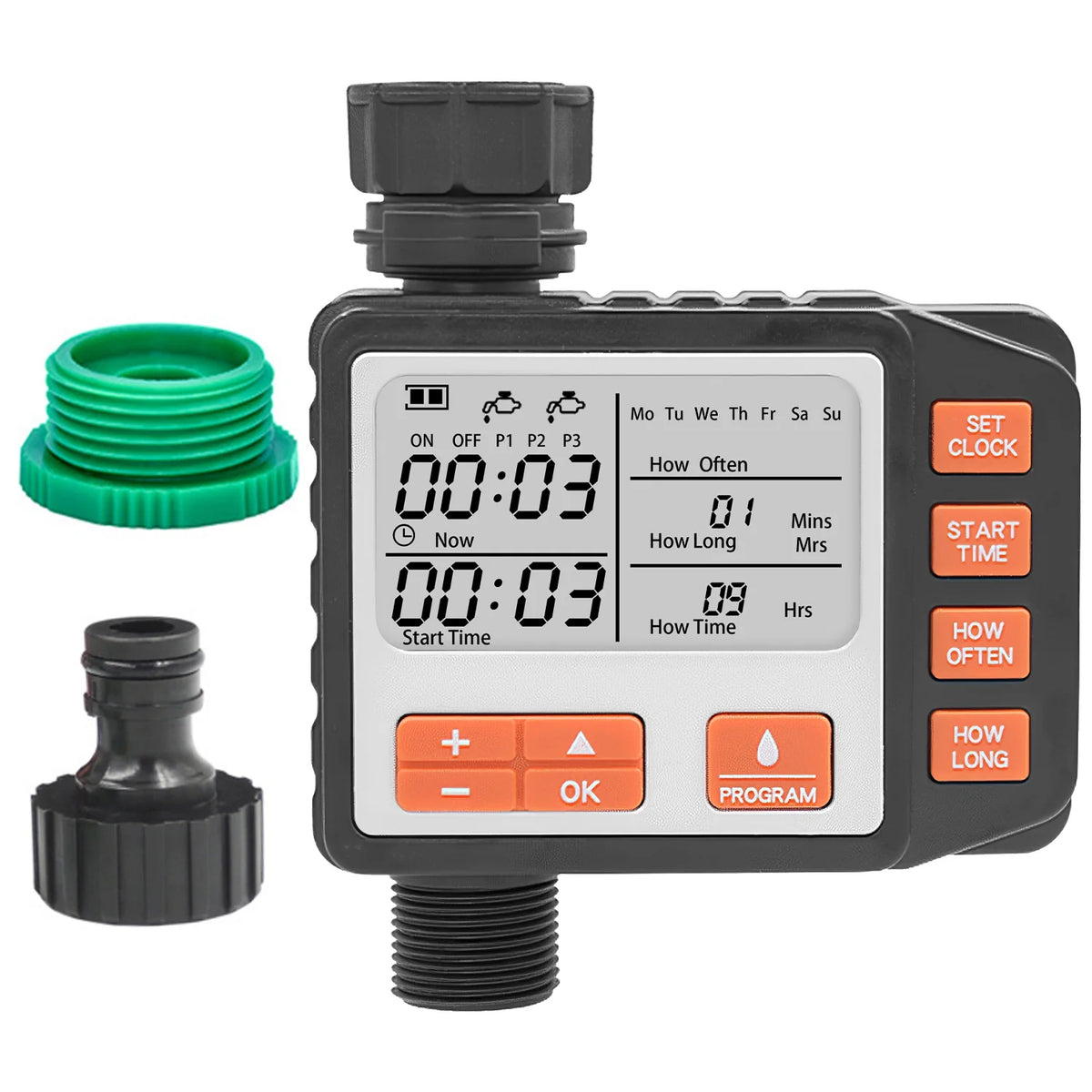 Sprinkler Timer - Programmable Hose Faucet Water Timer, 3 Programs – image 8