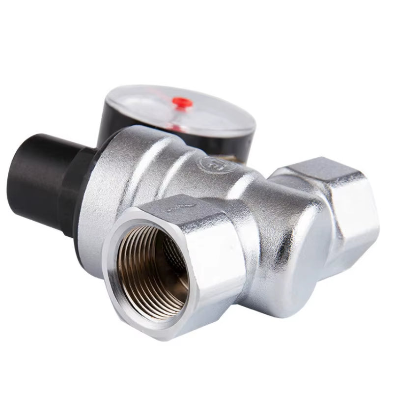 Plumbing Brass Water Pressure Regulator Valve with Gauge