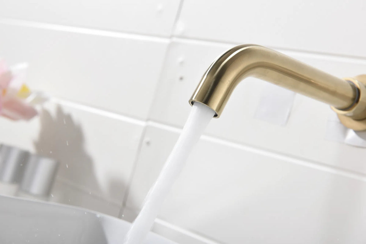 Wall Mounted Bathroom Sink Faucet, Single Lever with Pop-Up Drain – image 8
