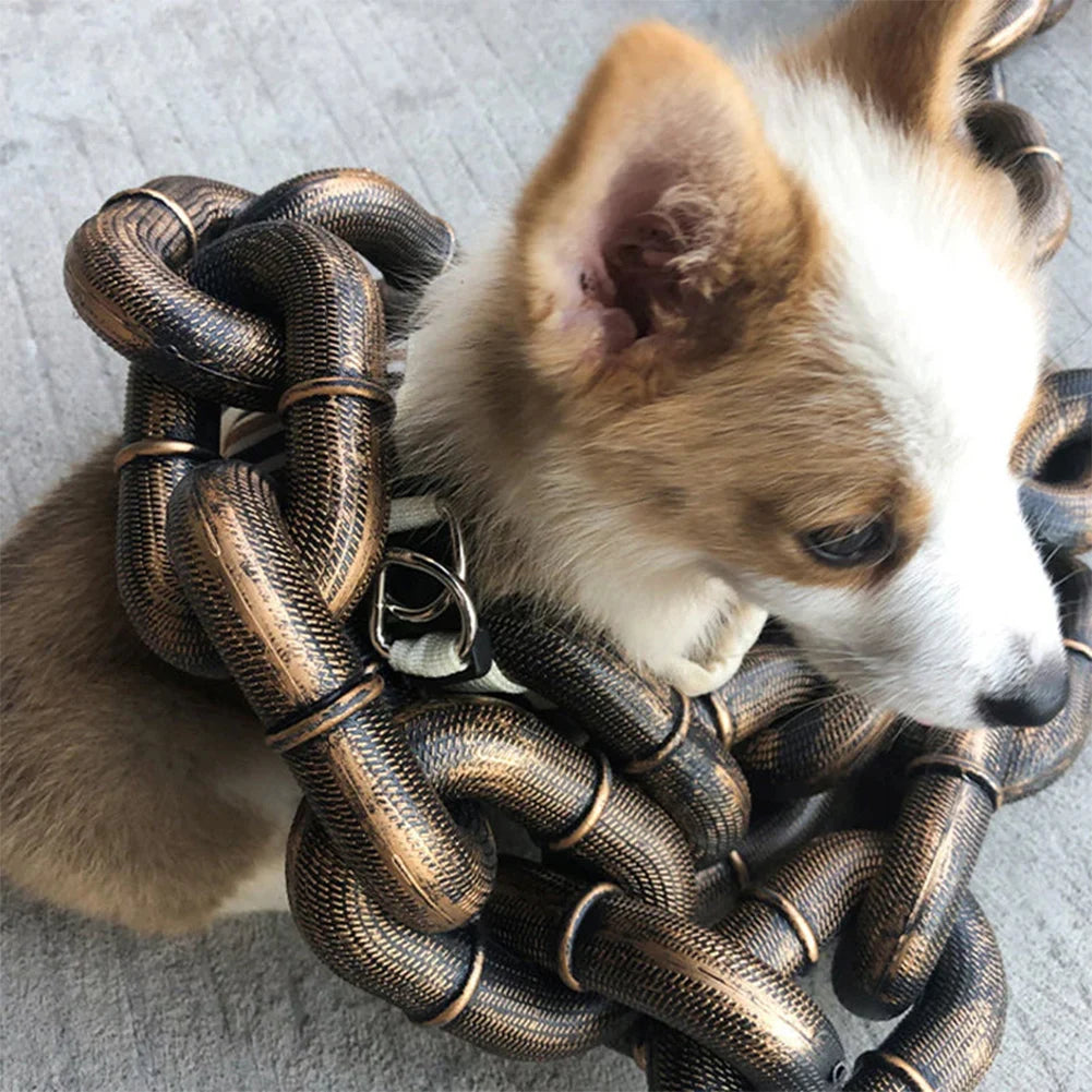 Fake Chain Dog Leash Prop - Funny Halloween Pet Leash