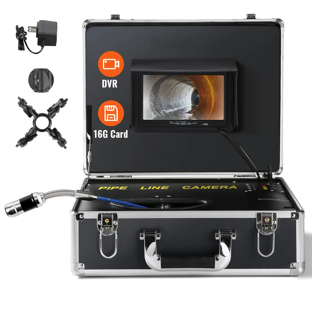 Sewer Camera 100 ft – 7 in Pipe Inspection Camera with DVR – image 9