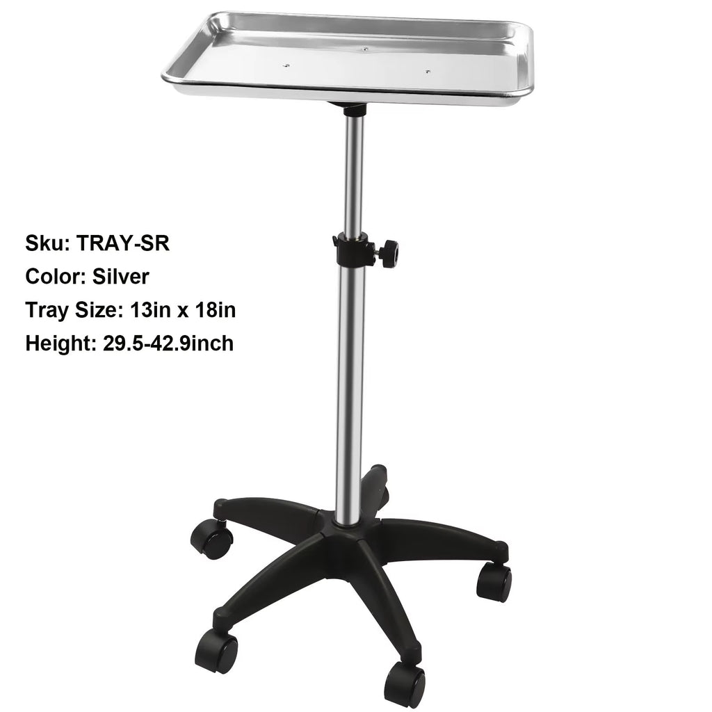 360° Rotating Beauty Salon Cart with Wheels - Organizer with Adjustable Height, Ultimate Salon Utility Cart