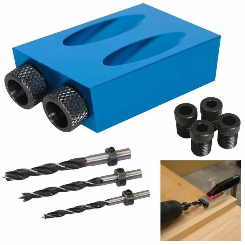 Pocket Hole Jig, 15-Degree Angled Drill Guide for Woodworking – image 2