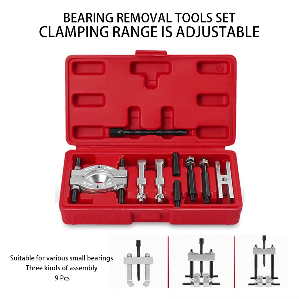 Mechanic Bearing Separator and Puller Set, 9-Piece with Case – image 2
