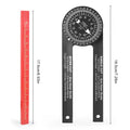 Miter Saw Protractor with Level - 360 Degree Carpenter Angle Finder