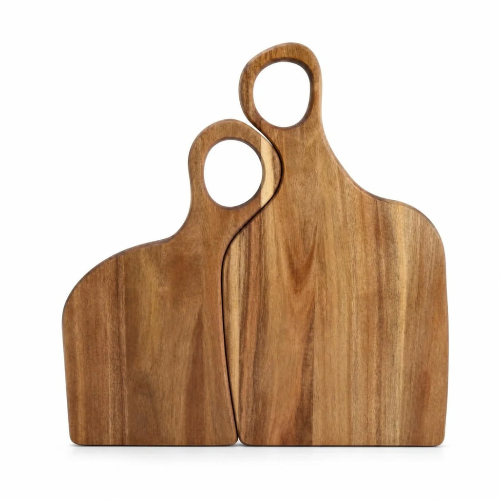 Cutting Board Set, Walnut Wood Charcuterie Boards, 2 Pieces