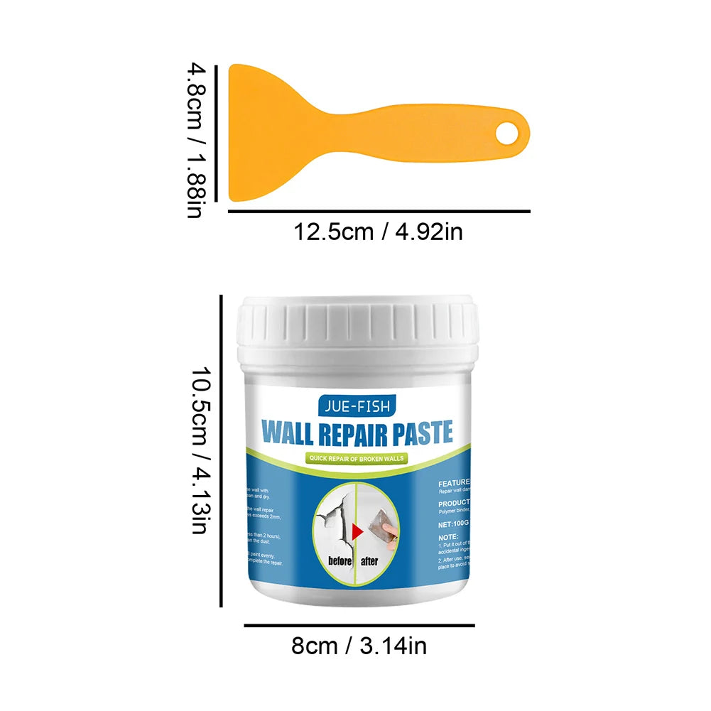 Drywall Repair Paste Kit – Wall Crack & Hole Filler w/ Scraper – image 7