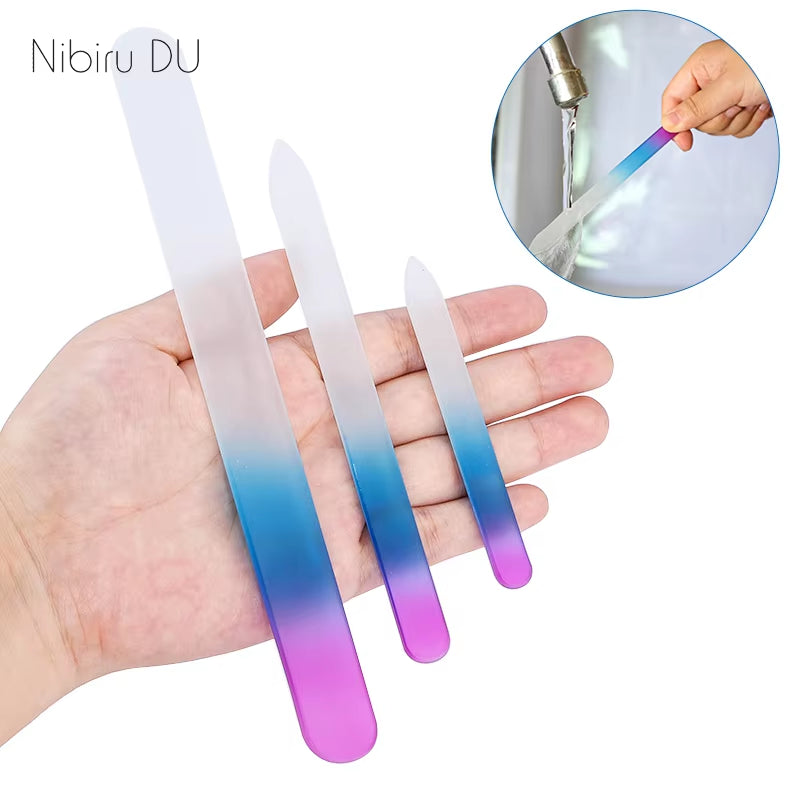 Glass Nail File 3-Pack Frosted Manicure Files – image 3