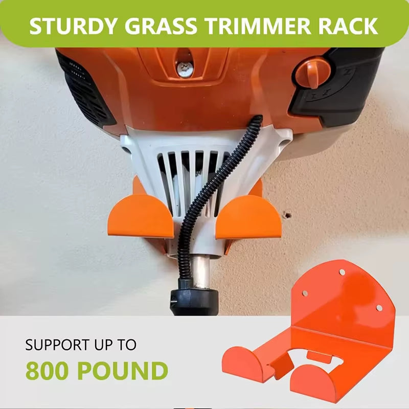 Wall-Mounted Trimmer & Power Tool Storage Rack – image 3