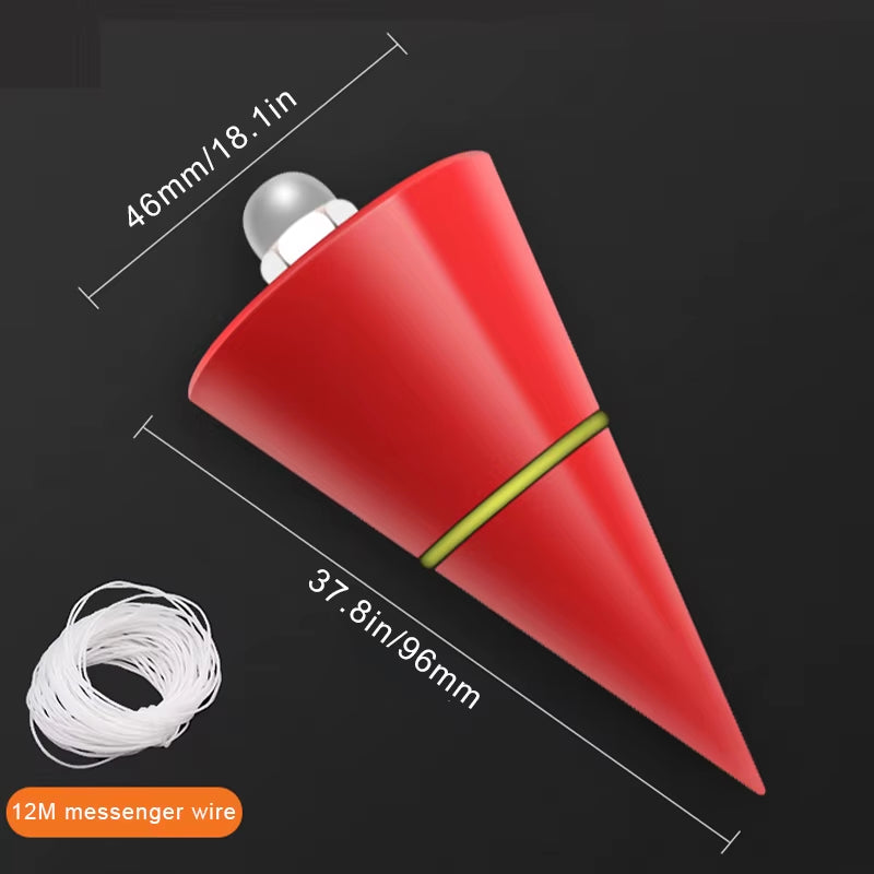 Construction Plumb Bob with Retractable Line Reel – image 1