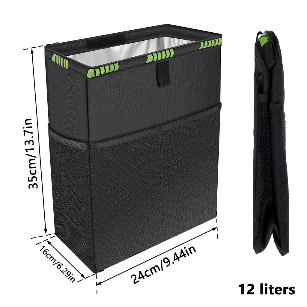 Foldable Car Trash Can - Waterproof Large Capacity Hanging Garbage Bin