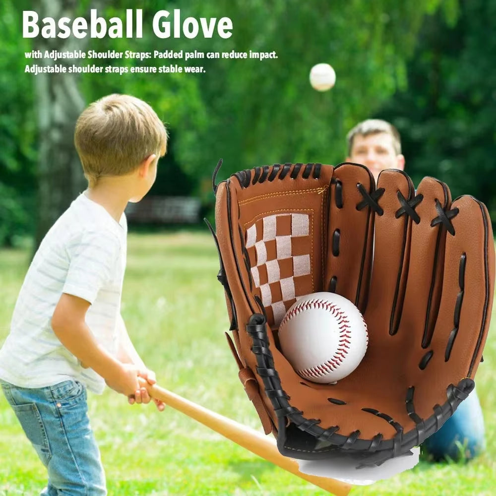 Baseball Glove, PU Leather Left Hand Fielding Practice Mitt – image 2