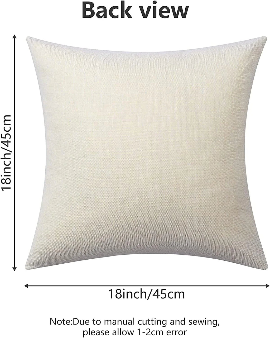 Christmas Pillow Covers - 4-Pack 18 x 18 in Linen-Look Covers – image 3