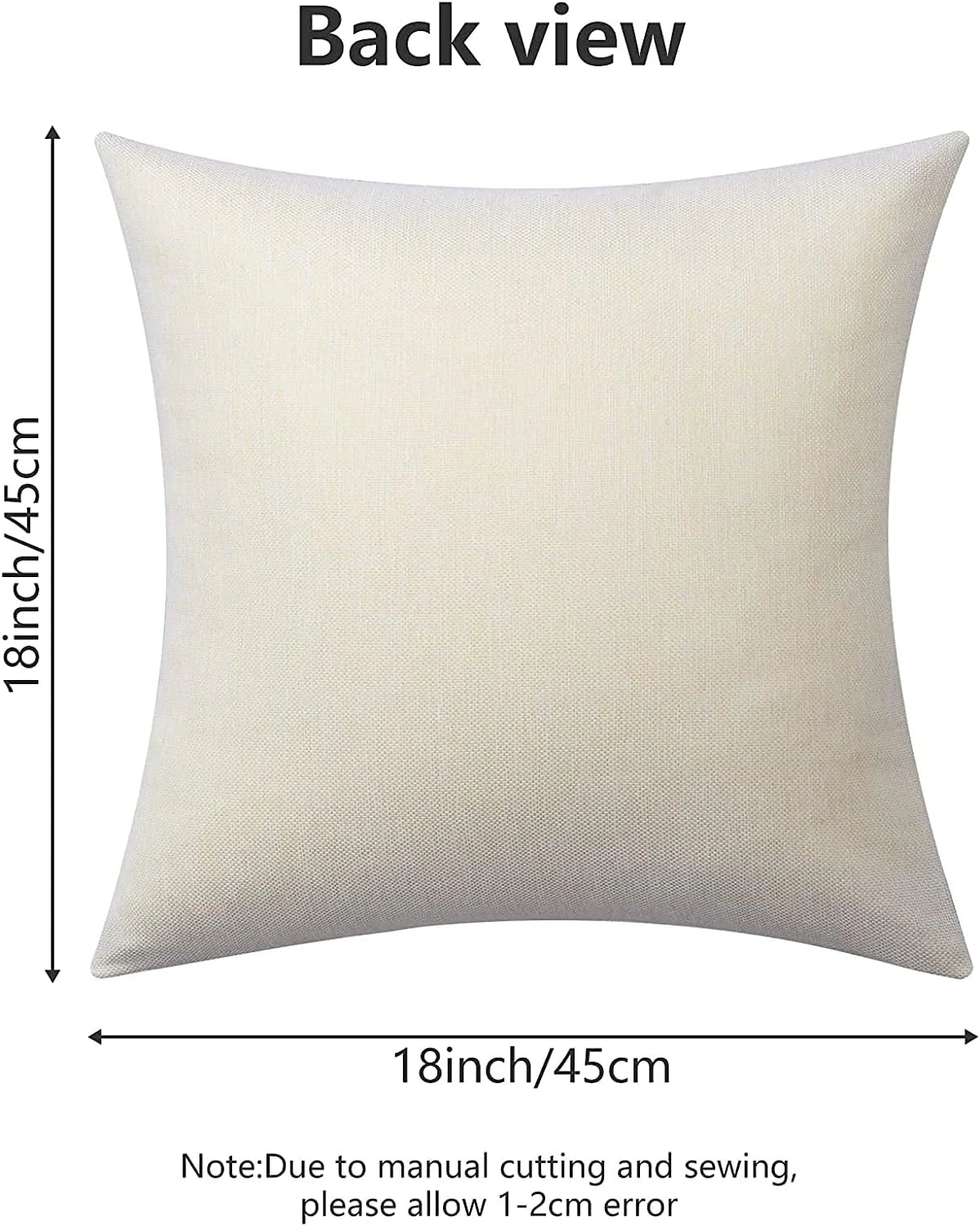 Christmas Pillow Covers - 4-Pack 18 x 18 in Linen-Look Covers – image 3