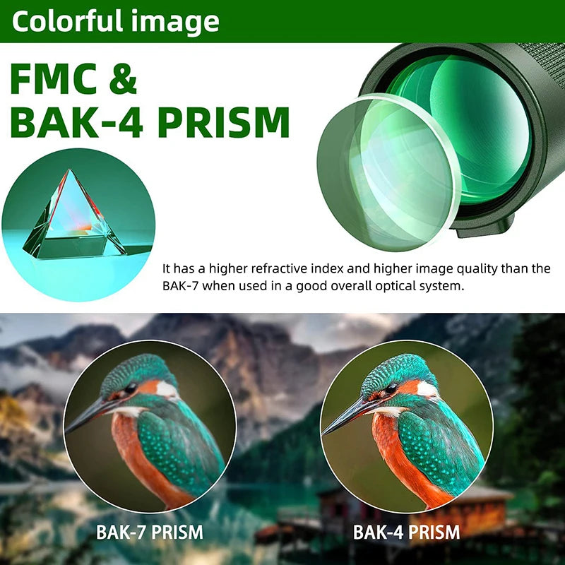 Monocular Telescope with Phone Adapter, BAK4 Prism, 42 mm Lens – image 5