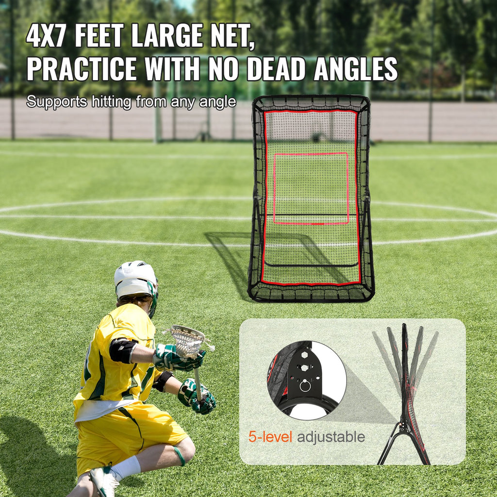 4 x 7 Ft Backyard Rebounder Net With 5 Angles And Target – image 3