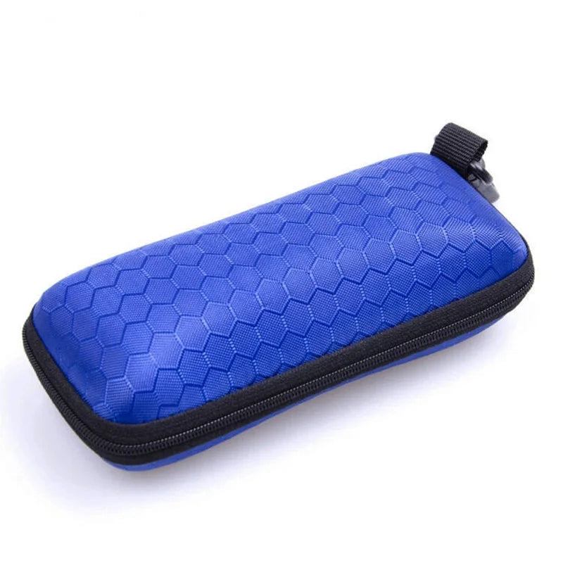 Hard Shell Glasses Case - Honeycomb Zipper Sunglasses Case – image 5