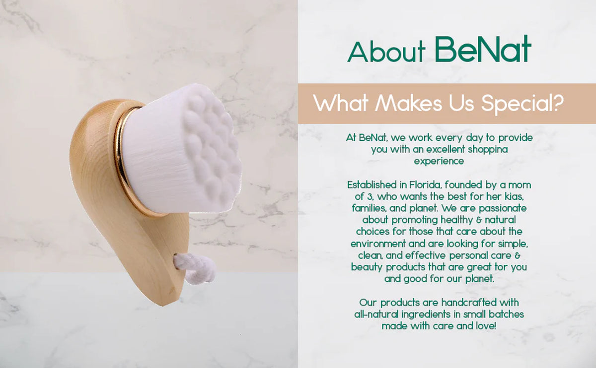 Facial Cleansing Brush Bamboo Handle Soft Bristles – image 9