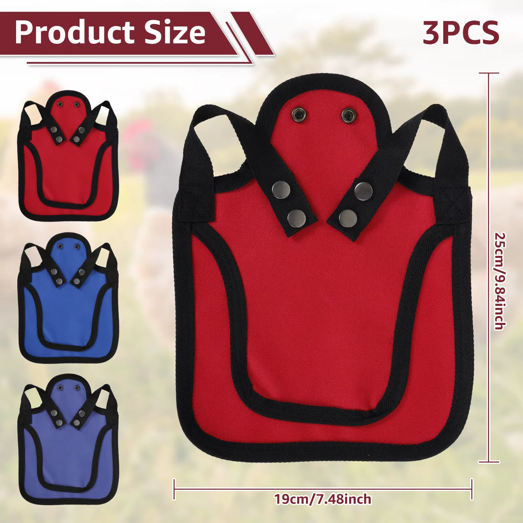 Chicken Saddle Feather Protector 3-Pack with Adjustable Straps – image 9