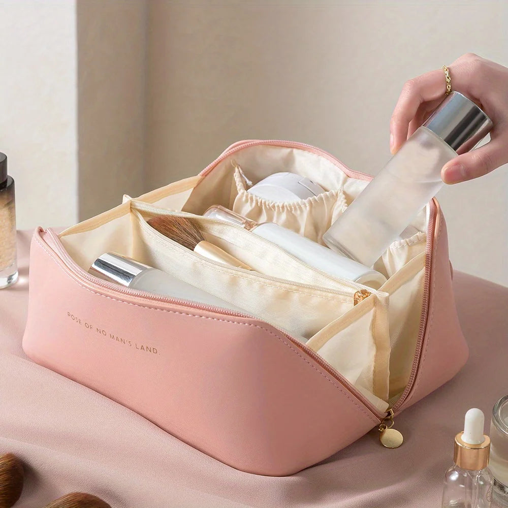 Makeup Bag Organizer Zip Travel Cosmetic Pouch – image 4