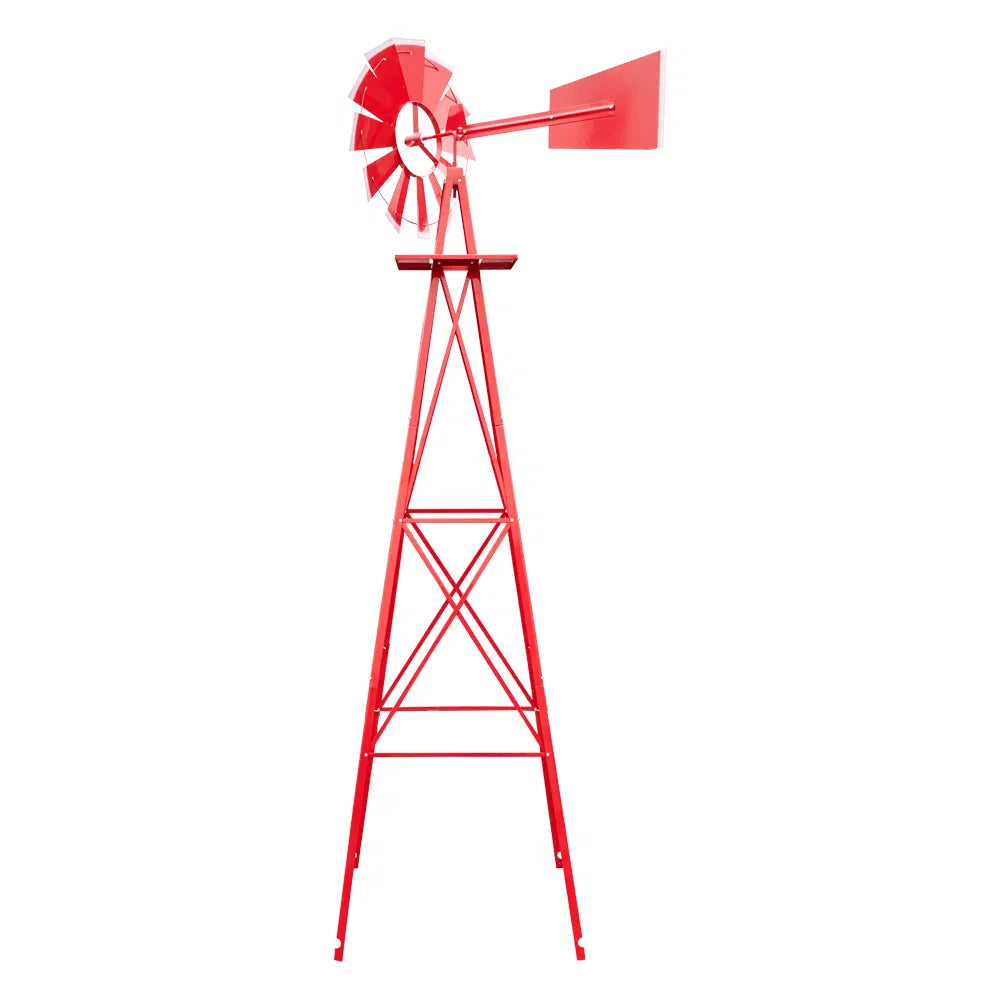 Decorative Garden Windmill 8 Ft, Steel Yard Windmill with Ball Bearing – image 8